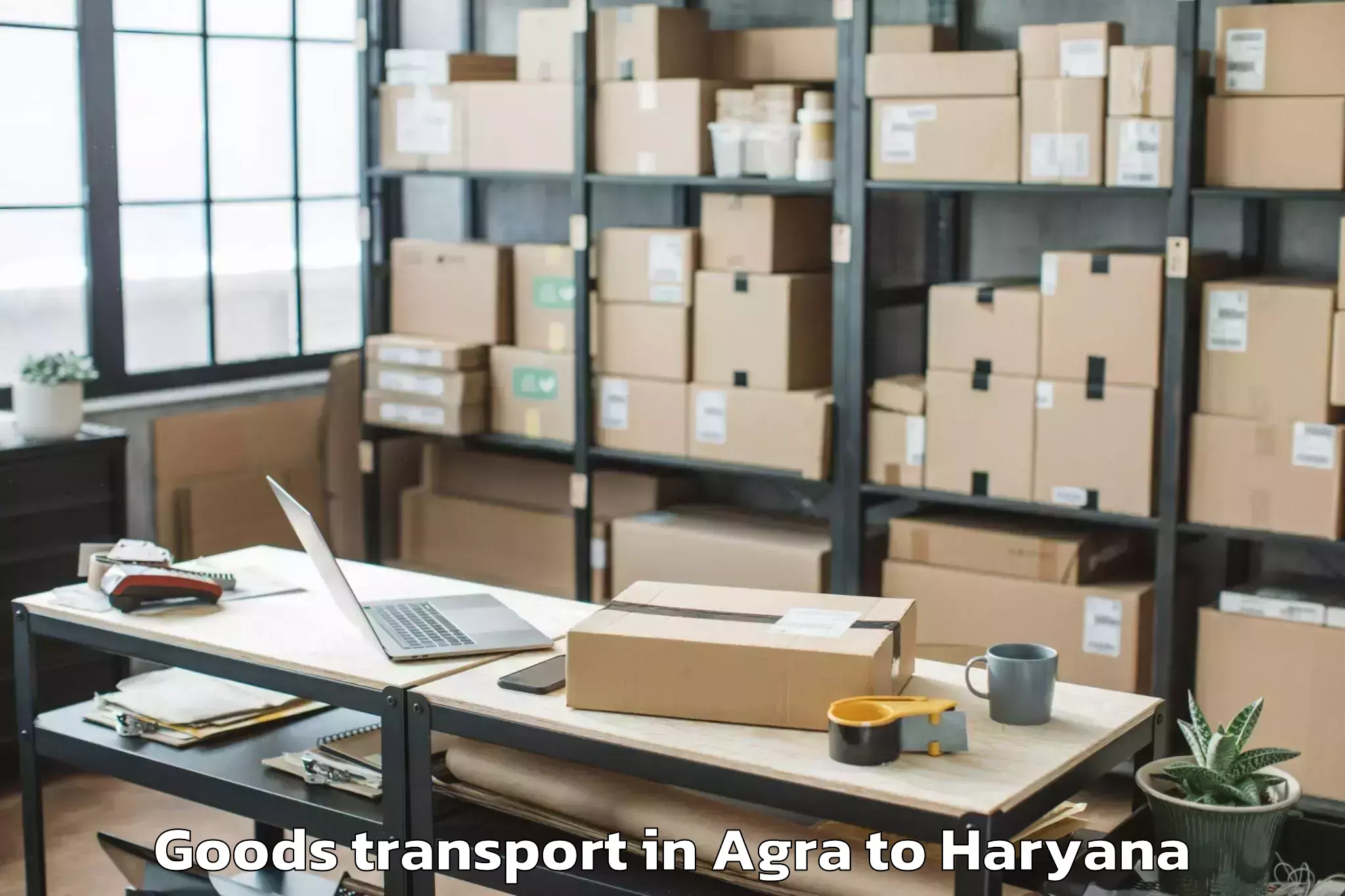 Book Agra to Pristine Mall Faridabad Goods Transport